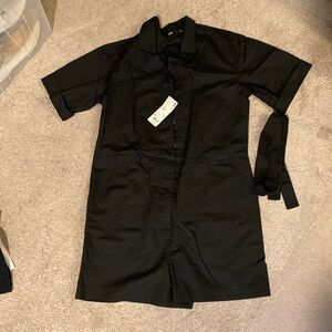 Uniqlo Linen Blend Short Sleeve Romper